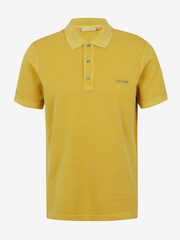 Calvin Klein Jeans Garment Dye Logo Majica žuta