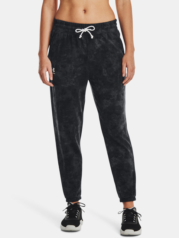 Under Armour Rival Terry Print Jogger Donji dio trenirke crna