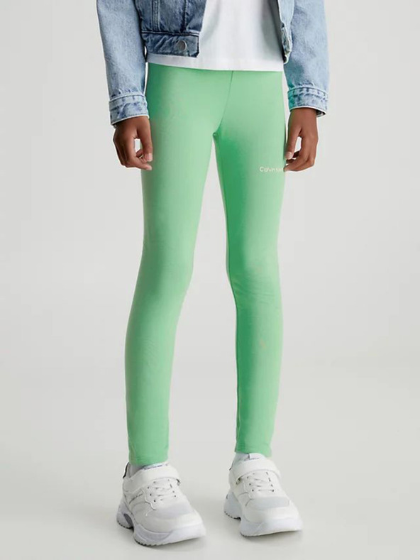 Calvin Klein Jeans Tajice dječje zelena