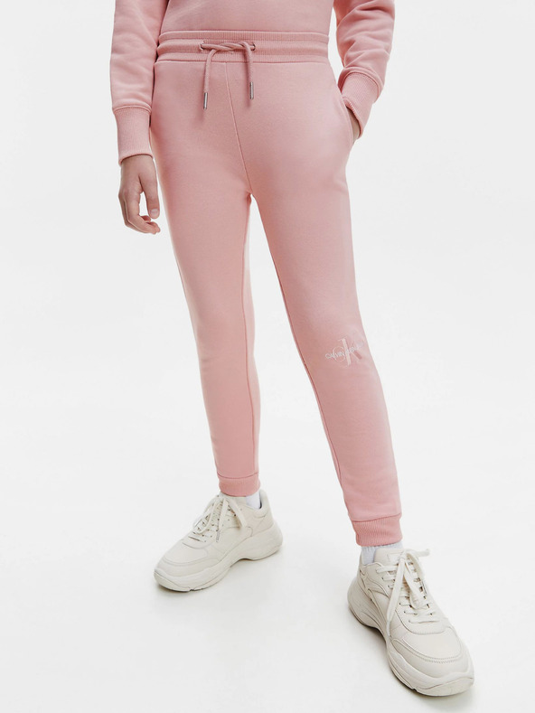Calvin Klein Jeans Trenirka dječja donji dio ružičasta