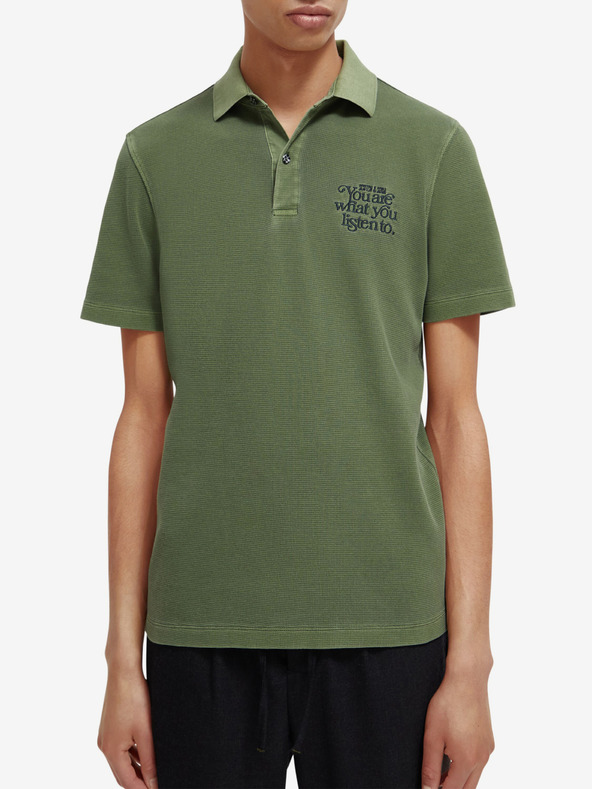 Scotch & Soda Garment Dye Polo majica zelena